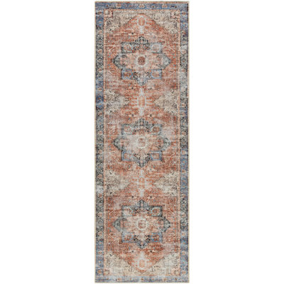 Mya Machine Washable Oriental Area Rug 