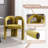 3 Piece Glass Dining Set with Barrel Accent Chairs-832413222