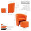 Fauteuil demi-tonneau avec repose-pieds Babumba-14006491
