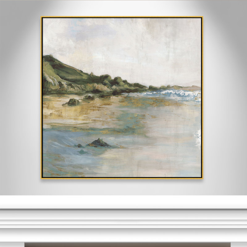 «Cordoba Tide’s Edge» par, H 46,5 po x l 46,5 po, Doré