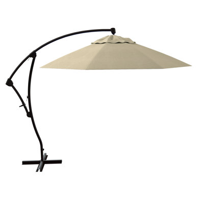 Parasol en porte-à-faux octogonal en porte-à-faux 9 pi x 9 pi 3 po Houpt