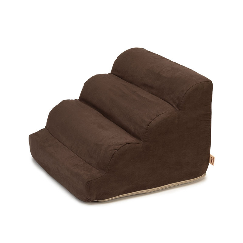 Snoozer Orthopedic Microsuede Stair Railing, Fudge au chocolat, Petit (H 14 po x l 21 po x P 20 po)