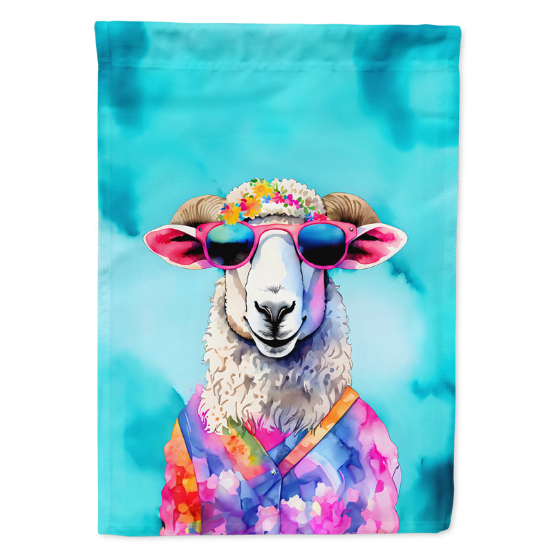 Drapeau de maison de mouton hippie