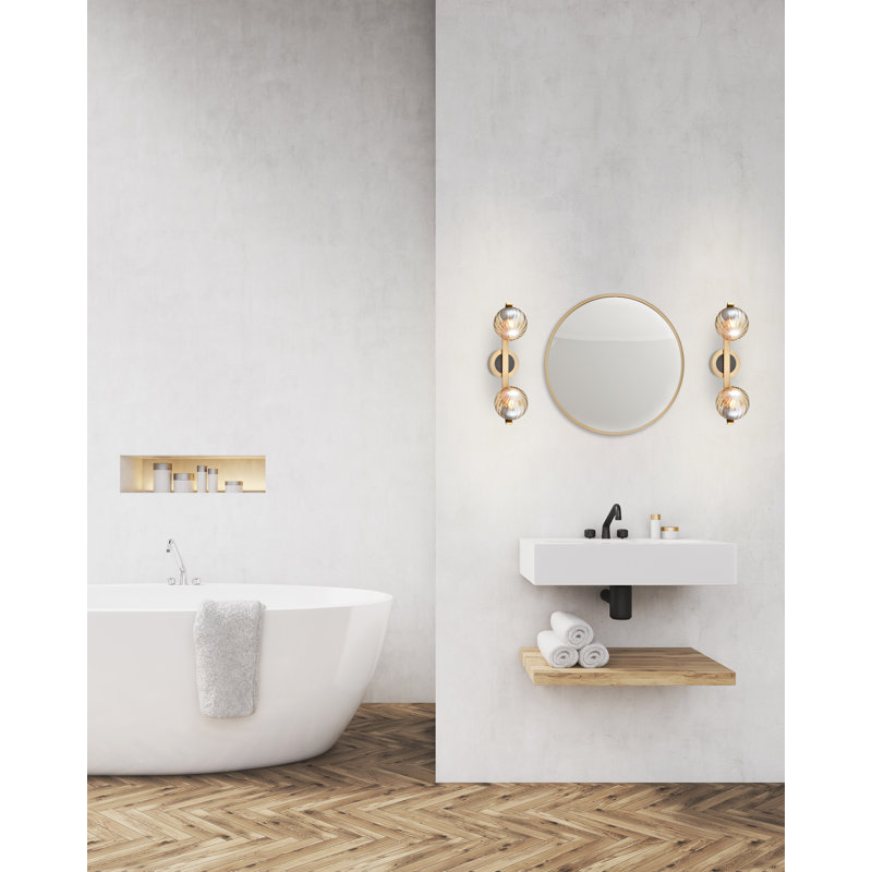 Allicyn Wall Bracket, Black/Brass, Brass