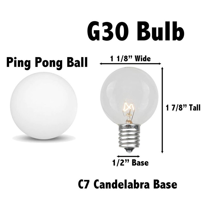 Outdoor 25 - Bulb 25'' Plug-in Globe String Light, Green, Clear