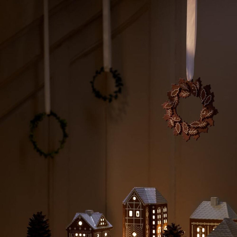 Guirlande Gingerbread Dia 7,3 po - brun