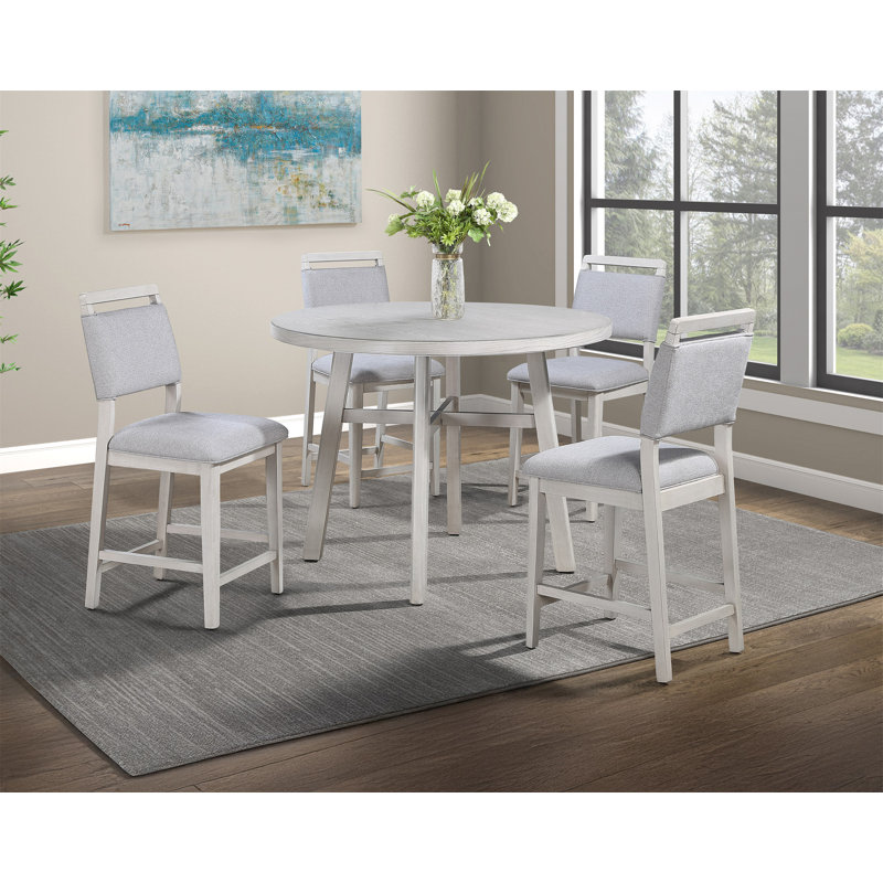 Mobilier de salle à manger en bois rustique 1 pièce, H 36 po x L 48 po x l 48 po