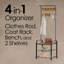 Banc de vestibule avec portemanteau Lavish Home