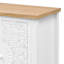 Console de 47,2 po de style rétro, 43 po, 3 armoires, portes en verre, meuble de divertissement rétro optionnel, support inclus