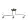 Sunset Lighting  Three Light Dual Stem Track Rail, Bright Satin Nickel Finish GU10 Socket