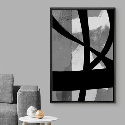BAW " Dark Lines On Gray & White Backdrop "