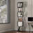 6 Tier Rotating Bookshelf, Floor Rack Simple Bookcase With Acrylic Plate Student Multi-Function Creative Bookshelf For Living Room With Anti-Toppling Base
