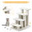 Tucker Murphy Pet™ 24'' 4-step Pet Stairs Carpeted Ladder Ramp 8 Scratching Post Cat Tree Climber-249022634