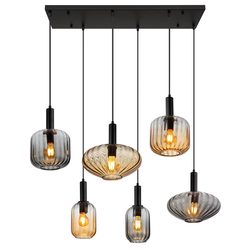 6 - Light Matte Black Pendant