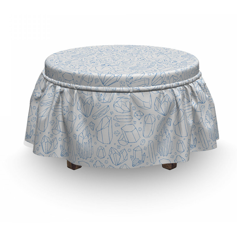 Housse pour repose-pieds doodle crystals