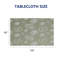 Couverture de table vert sauge minimaliste 60 x 120 po avec bords festonnés pour appartements nordiques et espaces de café