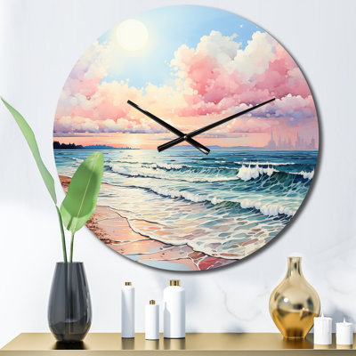 Horloge murale en métal