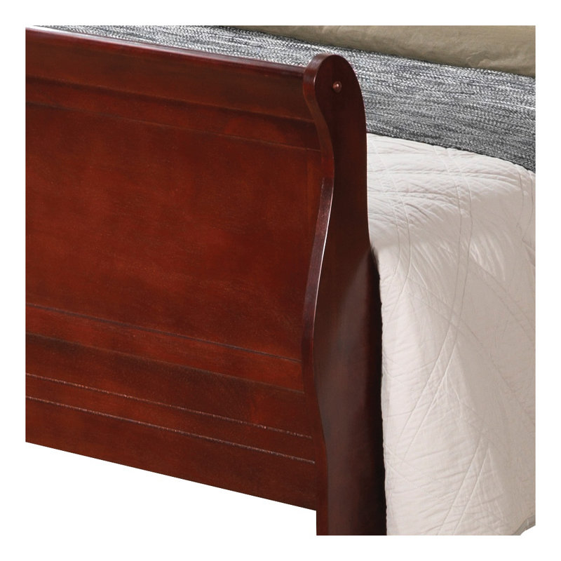 Structure de lit plateforme Cherry Finish, Queen
