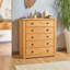 Adelman Country House 5 Drawer Chest of Drawers Solid Pine Light Fiesta Wax