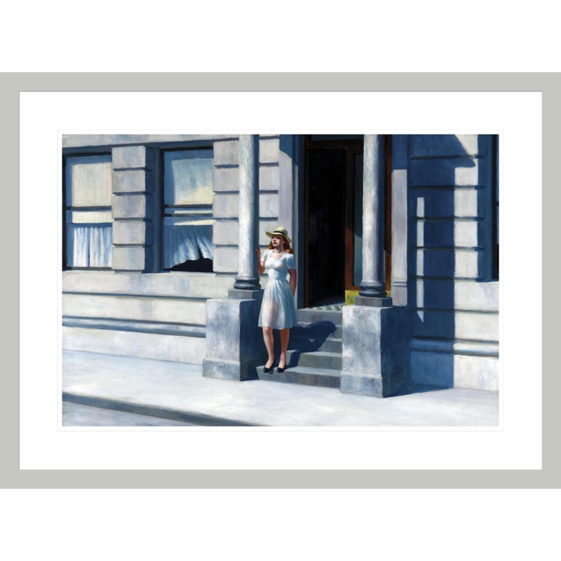 Summertime by Edward Hopper -Framed Giclee Print, 21.88" H x 29.5" W