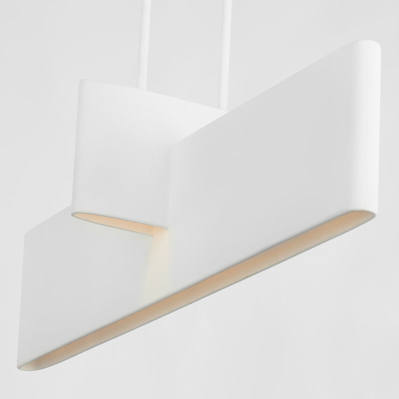 Lotura 7 - Light LED Pendant, Museum White, 11" H x 36" W x 12" D