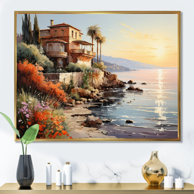 Espagne, coucher de soleil, Coastilne, reproduction sur toile