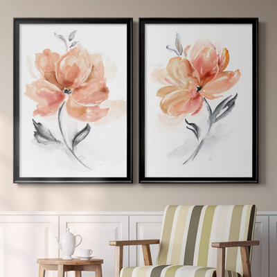 " Soft Sensation I " 2 Piece Art Color Photography Painting
