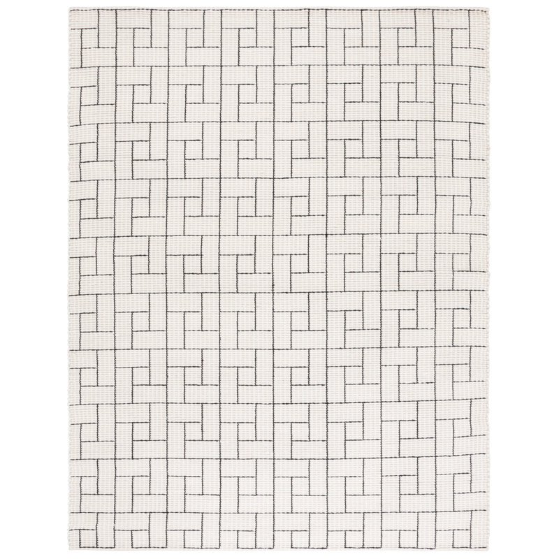 Tapis ivoire / noir Finnick 719, Rectangle 8 pi x 10 pi