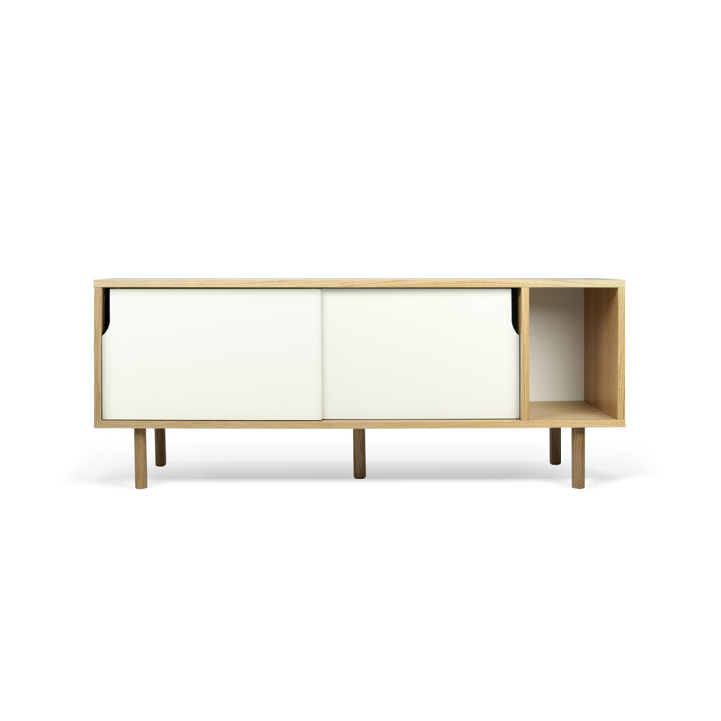 Adah 165cm Sideboard, Oak - White., Oak