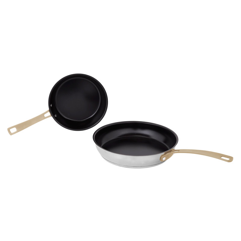 Zline 10-piece Non-toxic Stainless Steel And Nonstick Ceramic Cookware Set (cwsetl-ns-10)