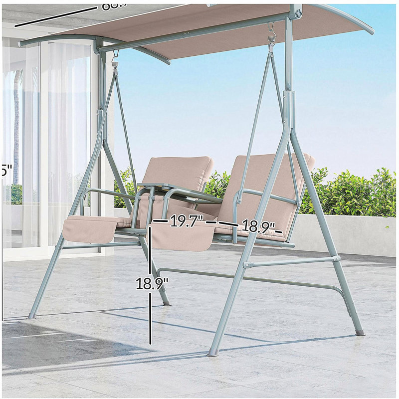 Balancelle d'extérieur, chaise de patio, pour le jardin, la piscine, la cour arrière