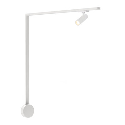 Paolo 1 Light (2-in) White dimmable 4000K LED Trilo Track Wall Kit