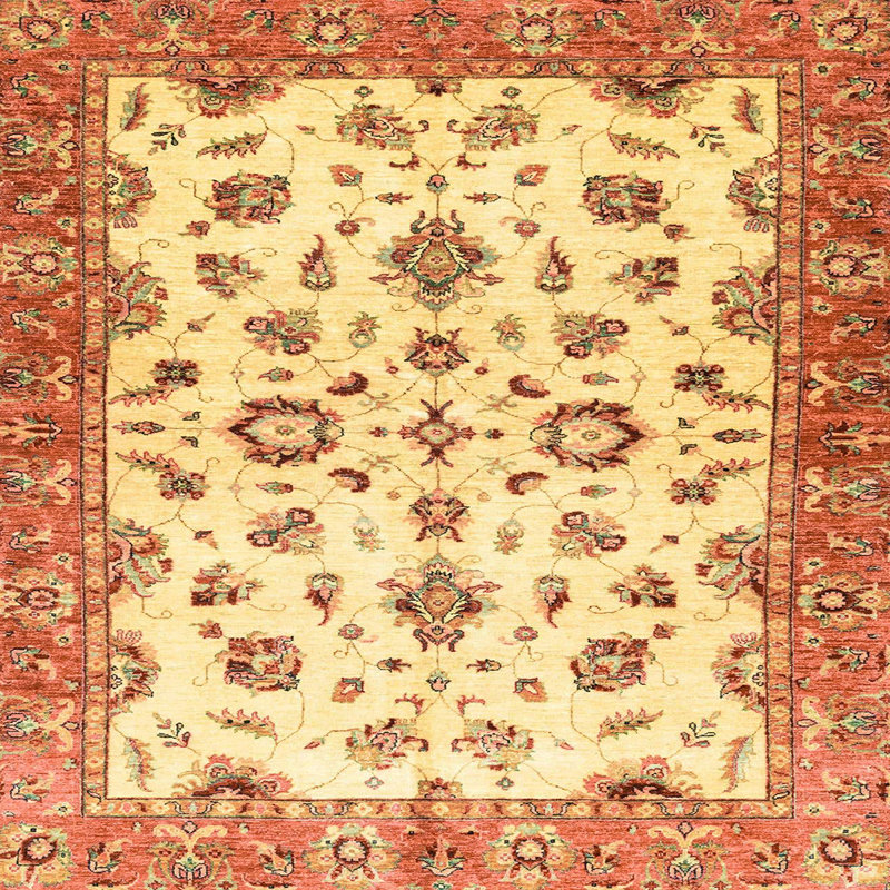 Tapis abstrait moderne 3195, Carré 6 pi
