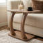Table d'appoint moderne en forme de C, table basse compacte et alternative au canapé et au salon-598009777-598009788