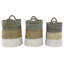 Handmade Seagrass Basket With Handles - Set of 3