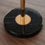 Table d'appoint, table d'appoint, table d'appoint dorée, table d'appoint réglable, avec plateau en marbre