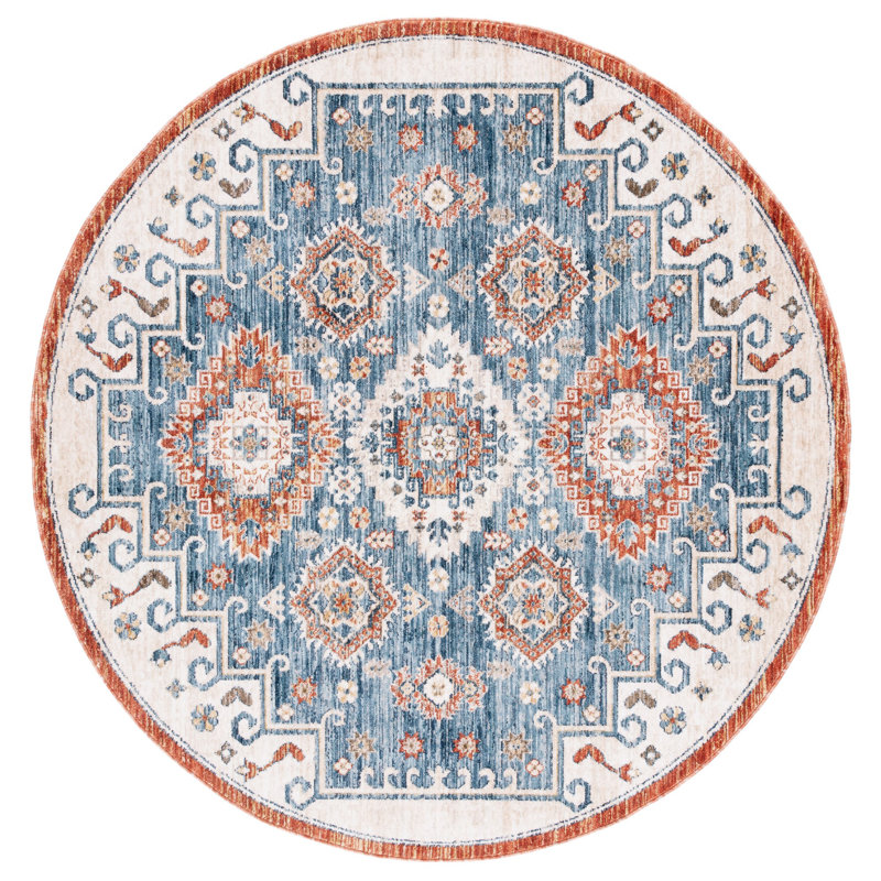 Olympia Performance Southwestern Rug, Round 6'