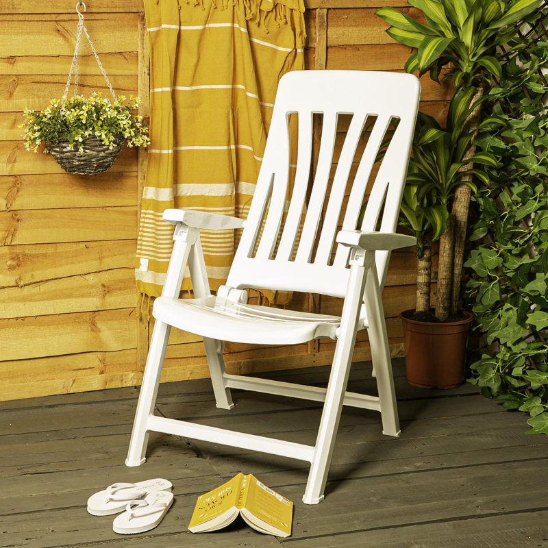 35.00cm H Stacking Armchair, White