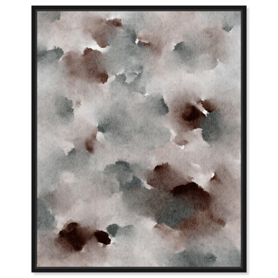 Art Remedy The Winter March, aquarelle encadrée, Boho Abstracts 56942