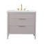 Meuble-lavabo simple 36 po avec plateau en pierre reconstituée Bilroy-1324134630