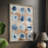 Tiled Serenity Fragments II Framed Print - Solid Wood-1654057519