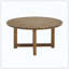 Table basse en rotin, table basse ronde en bois tissé de rotin