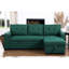 3 canapé modulaire en mélange de lin - salon pratique et tendance avec méridienne coulissante, rangement, coussins de dossier amovibles, pieds noirs, rangement rembourré, coussins de 3, 94,18 po x 52,45 po