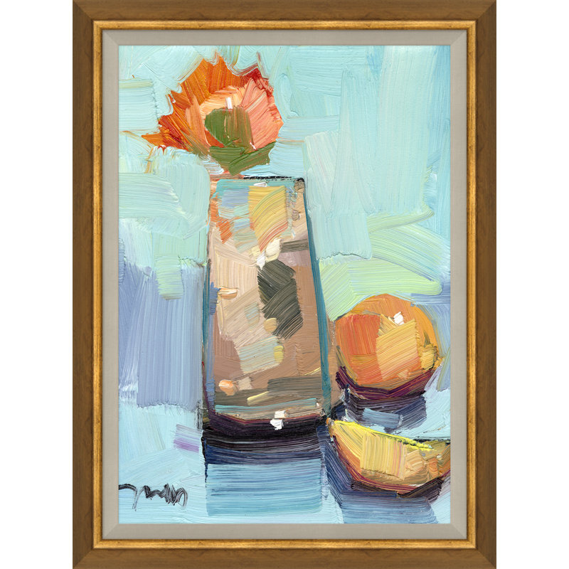 Flower & Oranges Painting by Joseph Mota