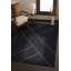 Tapis noir tissé à rayures Mosso-330467762