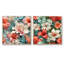 Mikonos - Ensemble de 2 collages carrés floraux-101865690-101865691