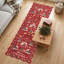 Tapis rouge festif à bordure festonnée Merry Christmas-453352821