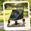 Poussette pour animaux de compagnie pour grands chiens et chats jusqu'à 66 lb, poussette pour chien à 4 roues avec suspension à ressorts tout-terrain-132273657