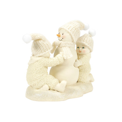Snow Fun Classic  Let's Build a Snowman Figurine 4.33in