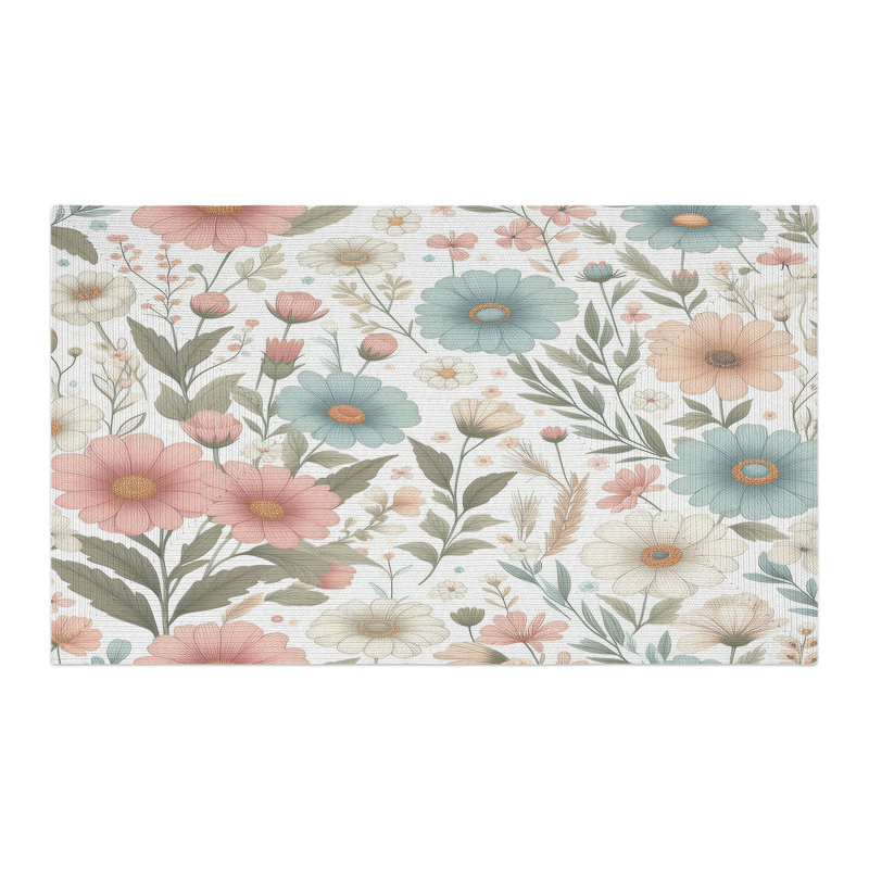Tapis tressé Blossom Oasis, Rectangulaire 3 pi x 5 pi